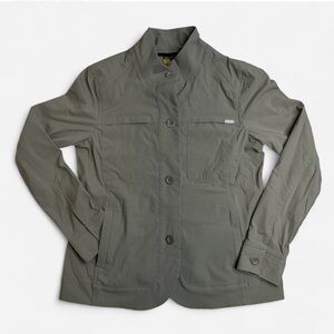 Eddie Bauer Women’s Jacket, Sz 10, Khaki Travex Voyager Lightweight Blazer Coat